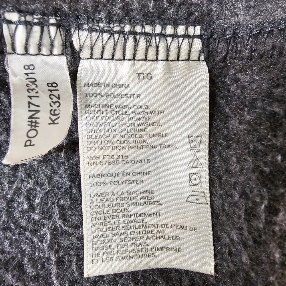 Nautica Mens XXL Gray Fleece Jacket Full Zip Pockets Classic Casual Coat - Picture 4 of 11